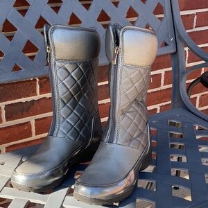 Khombu waterproof front-zip winter boots-Megan